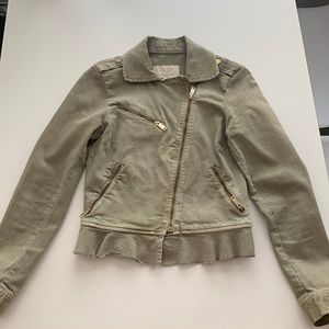 Zara jacket in light green